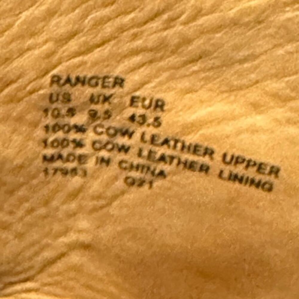 Polo Ralph Lauren Ranger Boot Tumbled Leather Buckle Black - Picture 2 of 12